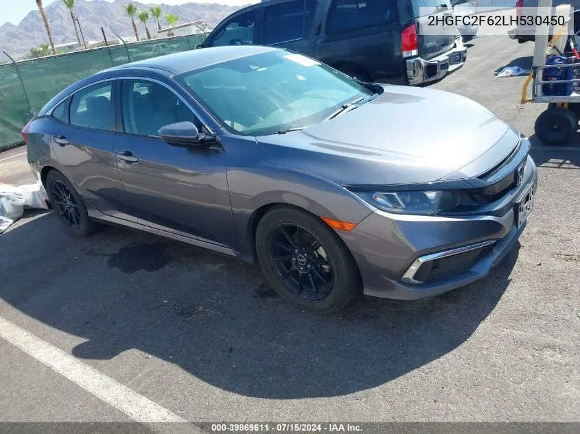 2020 Honda Civic Lx VIN: 2HGFC2F62LH530450 Lot: 39869611