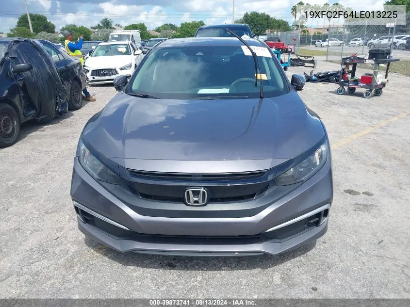 2020 Honda Civic Lx VIN: 19XFC2F64LE013225 Lot: 39873741