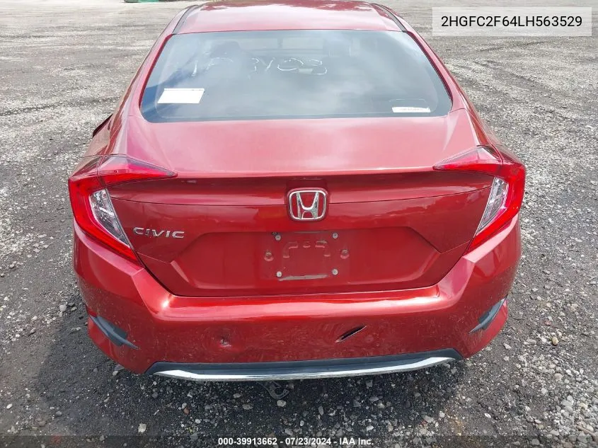 2020 Honda Civic Lx VIN: 2HGFC2F64LH563529 Lot: 39913662