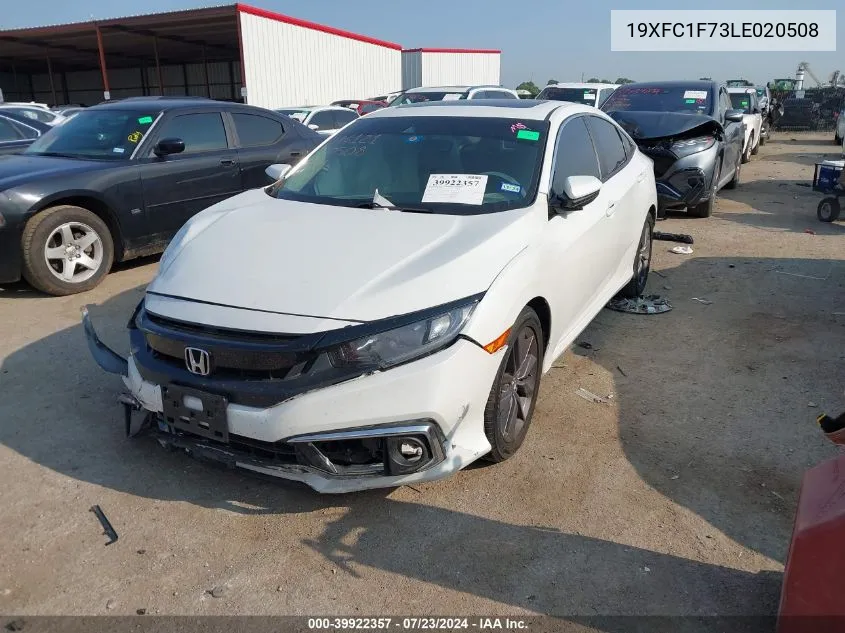 2020 Honda Civic Ex-L VIN: 19XFC1F73LE020508 Lot: 39922357