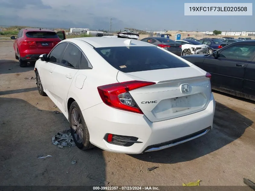 2020 Honda Civic Ex-L VIN: 19XFC1F73LE020508 Lot: 39922357