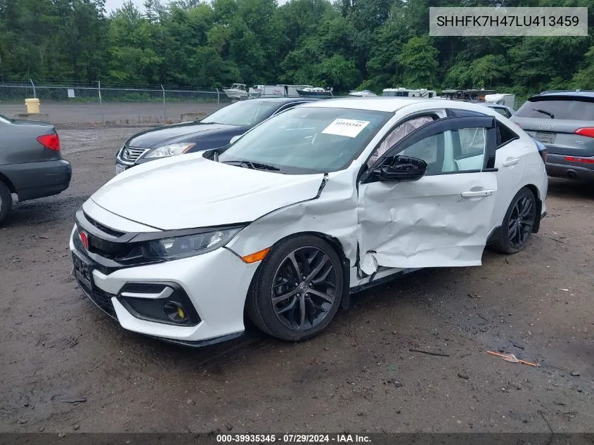 2020 Honda Civic Sport VIN: SHHFK7H47LU413459 Lot: 39935345