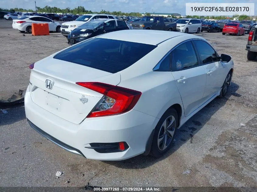 19XFC2F63LE028170 2020 Honda Civic Lx