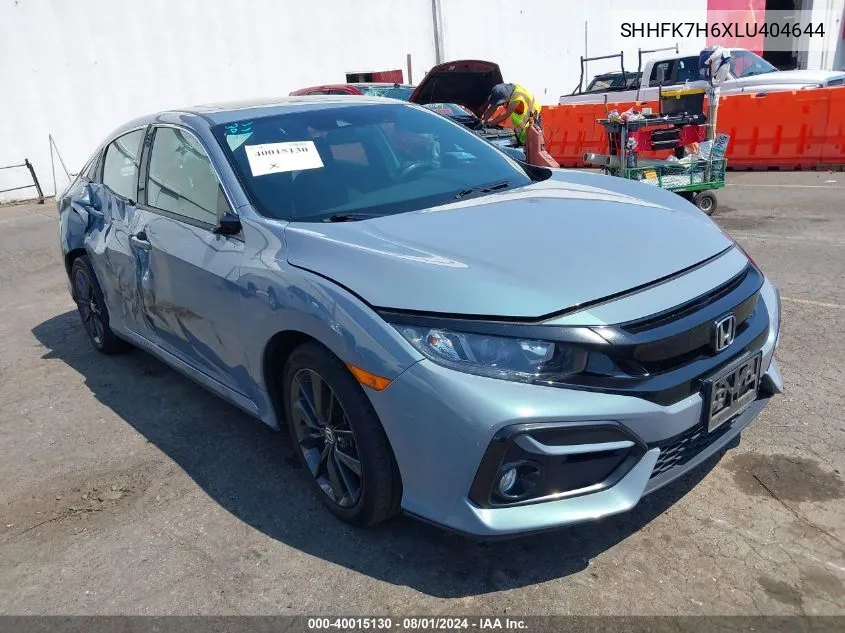 2020 Honda Civic Ex VIN: SHHFK7H6XLU404644 Lot: 40015130