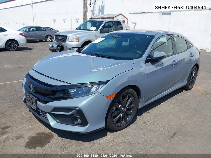 2020 Honda Civic Ex VIN: SHHFK7H6XLU404644 Lot: 40015130