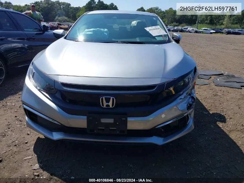 2HGFC2F62LH597761 2020 Honda Civic Lx