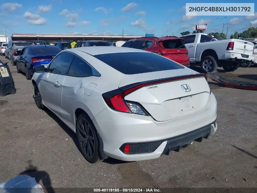 2HGFC4B8XLH301792 2020 Honda Civic Sport