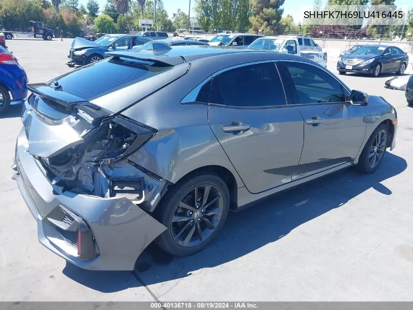 SHHFK7H69LU416445 2020 Honda Civic Ex