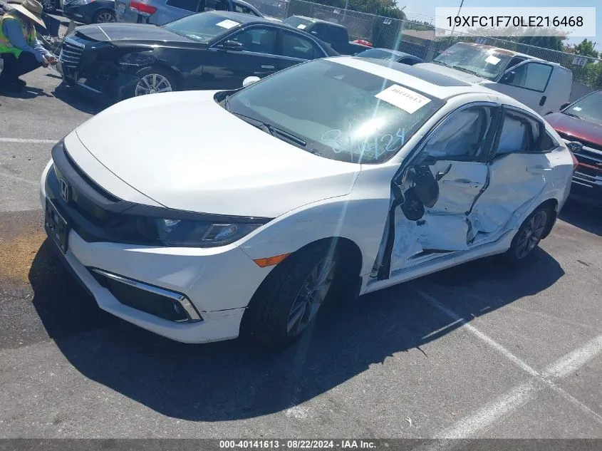 2020 Honda Civic Ex-L VIN: 19XFC1F70LE216468 Lot: 40141613