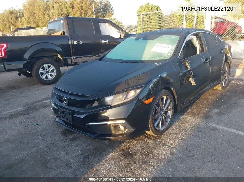 2020 Honda Civic Ex VIN: 19XFC1F30LE221201 Lot: 40160141