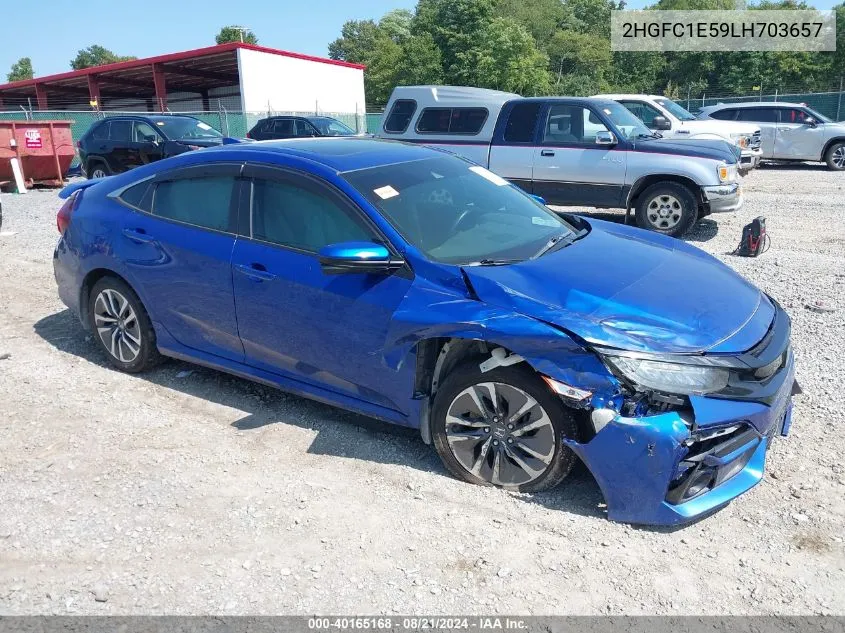 2020 Honda Civic Si Sedan VIN: 2HGFC1E59LH703657 Lot: 40165168