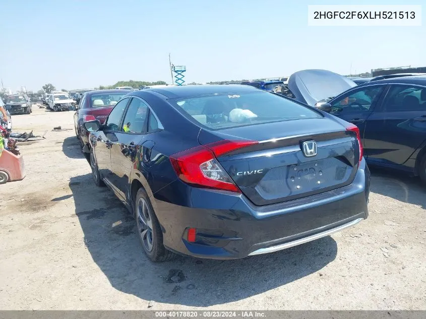 2HGFC2F6XLH521513 2020 Honda Civic Lx