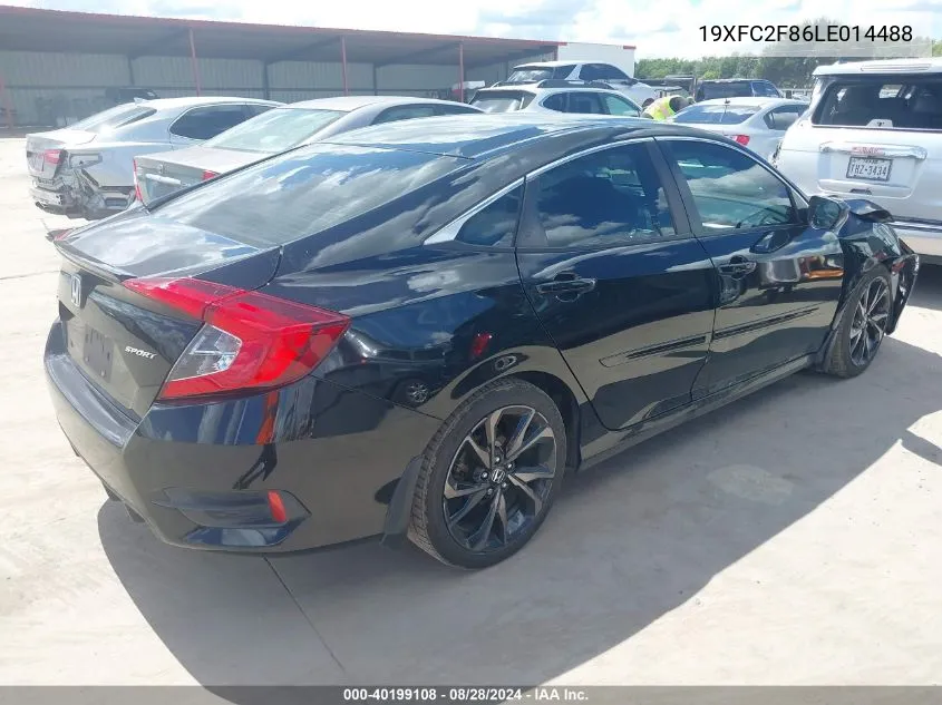 19XFC2F86LE014488 2020 Honda Civic Sport