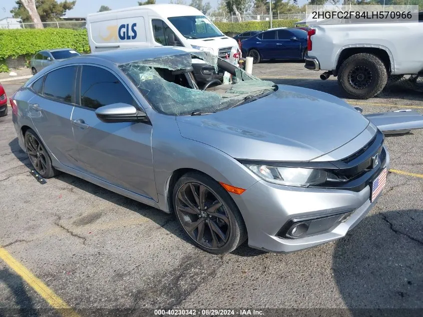 2020 Honda Civic Sport VIN: 2HGFC2F84LH570966 Lot: 40230342