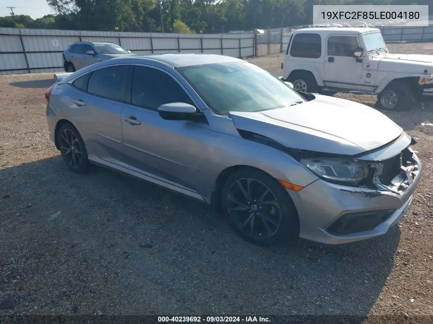 2020 Honda Civic Sport VIN: 19XFC2F85LE004180 Lot: 40239692