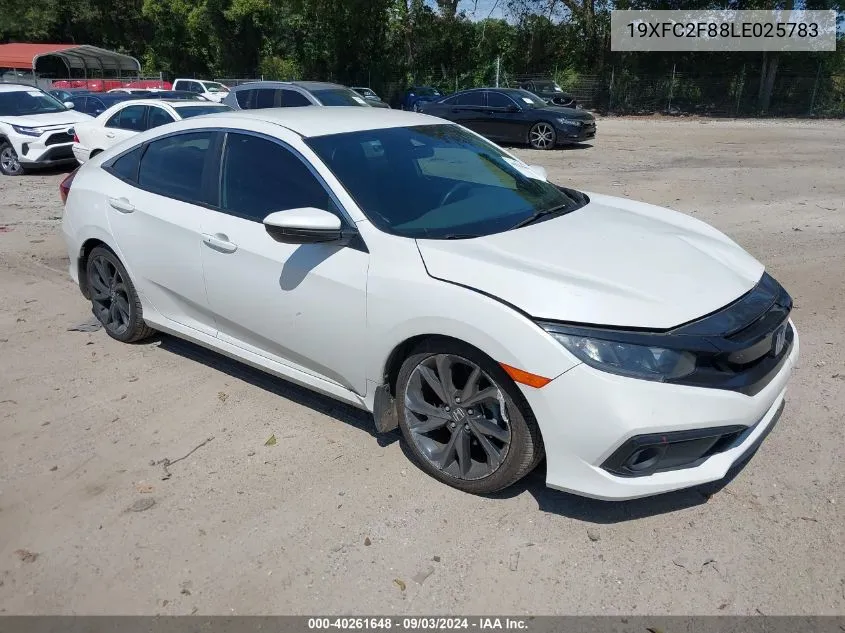 2020 Honda Civic Sport VIN: 19XFC2F88LE025783 Lot: 40261648