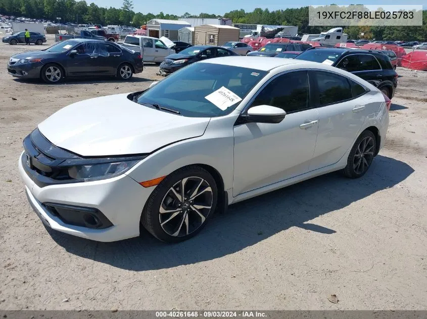 2020 Honda Civic Sport VIN: 19XFC2F88LE025783 Lot: 40261648