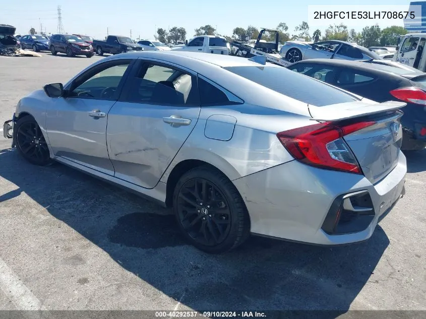 2HGFC1E53LH708675 2020 Honda Civic Si Sedan