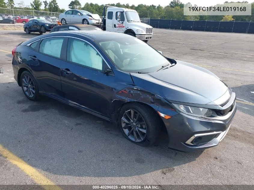 2020 Honda Civic Ex VIN: 19XFC1F34LE019168 Lot: 40296025