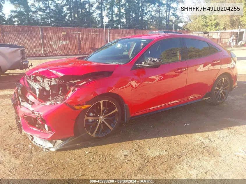 2020 Honda Civic Sport VIN: SHHFK7H49LU204255 Lot: 40298280