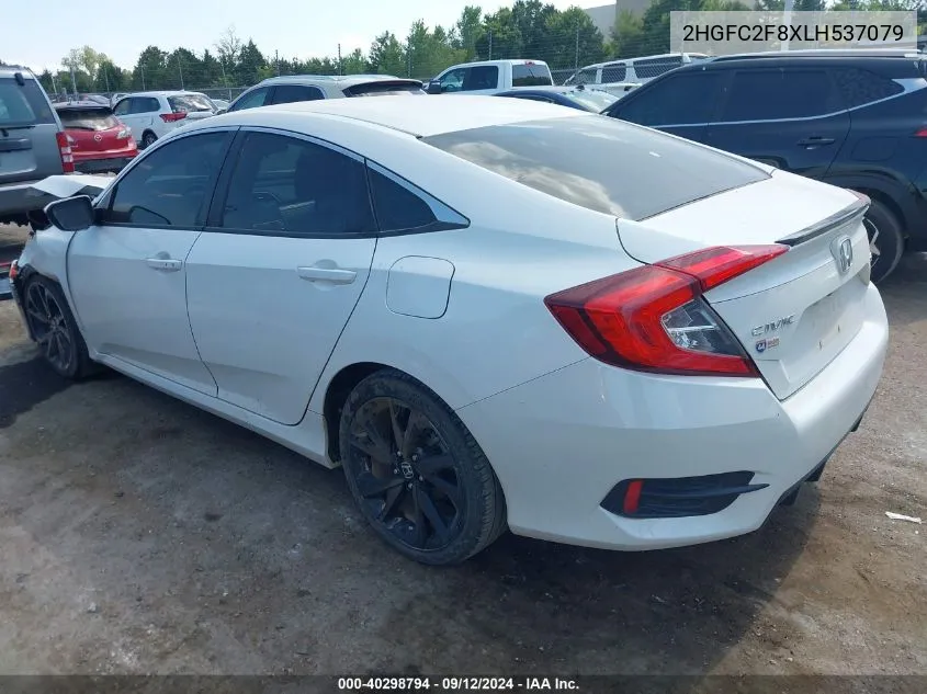 2020 Honda Civic Sport VIN: 2HGFC2F8XLH537079 Lot: 40298794