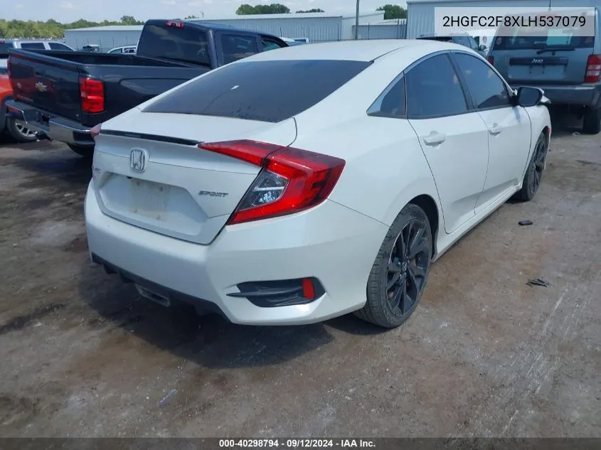 2020 Honda Civic Sport VIN: 2HGFC2F8XLH537079 Lot: 40298794