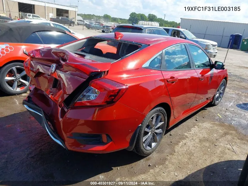 2020 Honda Civic Ex VIN: 19XFC1F31LE003185 Lot: 40301927