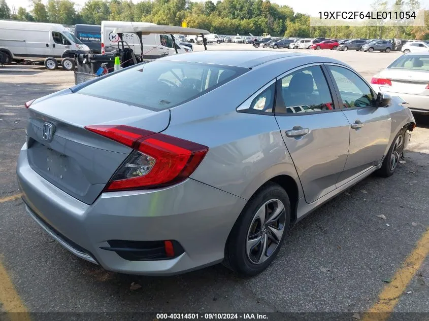 2020 Honda Civic Lx VIN: 19XFC2F64LE011054 Lot: 40314501