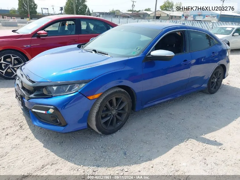 2020 Honda Civic Ex VIN: SHHFK7H6XLU203276 Lot: 40321961