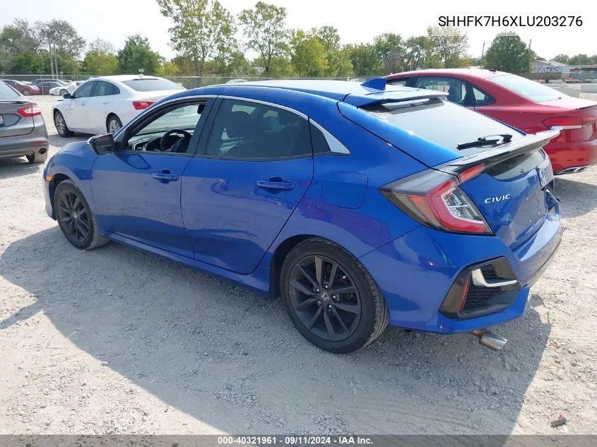 2020 Honda Civic Ex VIN: SHHFK7H6XLU203276 Lot: 40321961