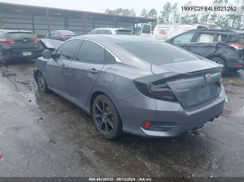 2020 Honda Civic Sport VIN: 19XFC2F84LE021262 Lot: 40330332