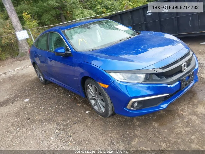 2020 Honda Civic Ex VIN: 19XFC1F39LE214733 Lot: 40333260