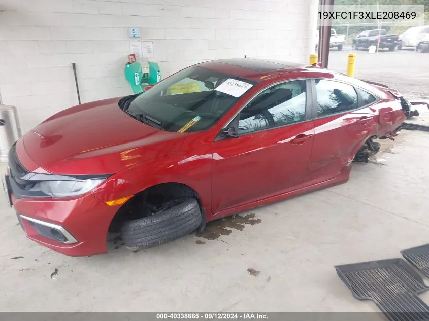 2020 Honda Civic Ex VIN: 19XFC1F3XLE208469 Lot: 40338665