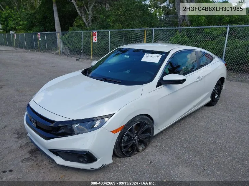 2020 Honda Civic Sport VIN: 2HGFC4B8XLH301985 Lot: 40342669