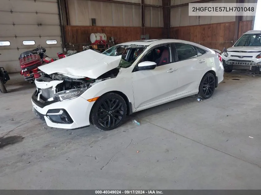 2020 Honda Civic Si Sedan VIN: 2HGFC1E57LH701048 Lot: 40349024