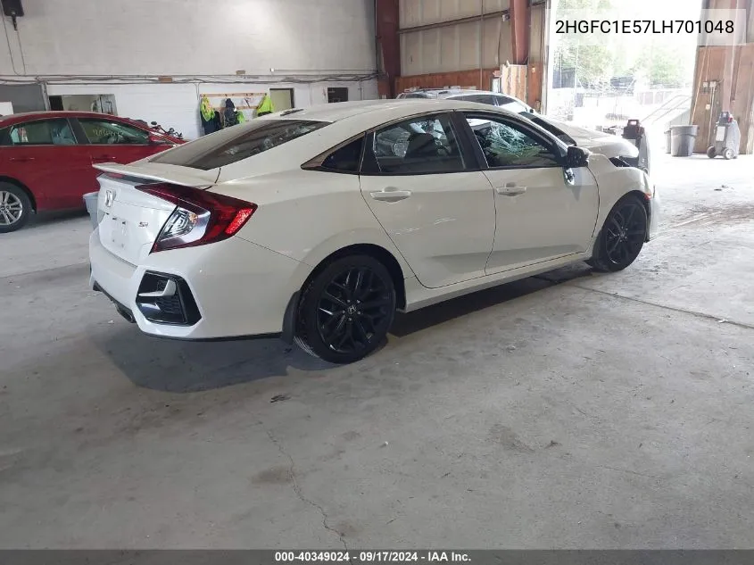 2020 Honda Civic Si Sedan VIN: 2HGFC1E57LH701048 Lot: 40349024