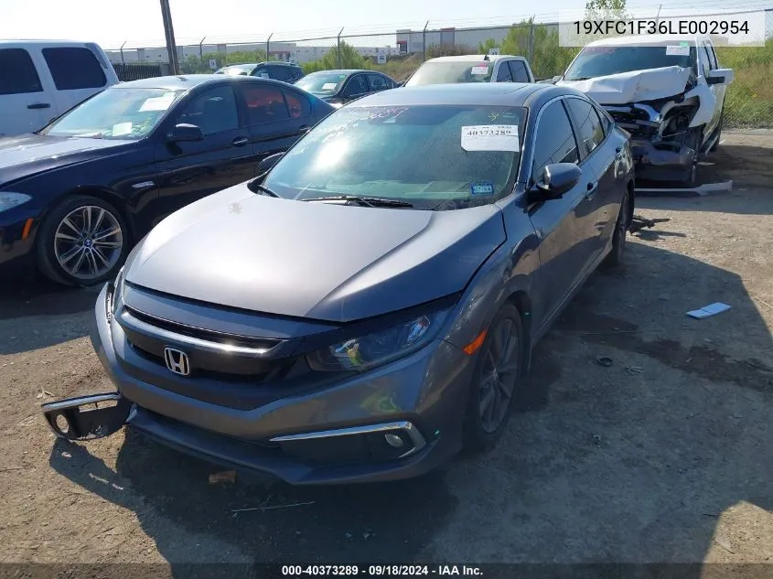 2020 Honda Civic Ex VIN: 19XFC1F36LE002954 Lot: 40373289