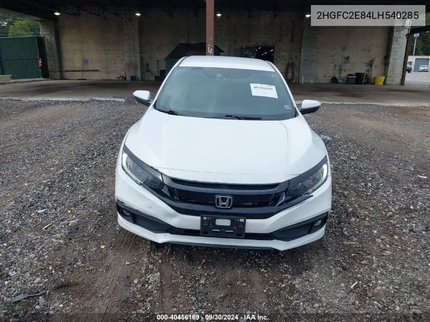 2020 Honda Civic Sport VIN: 2HGFC2E84LH540285 Lot: 40456169