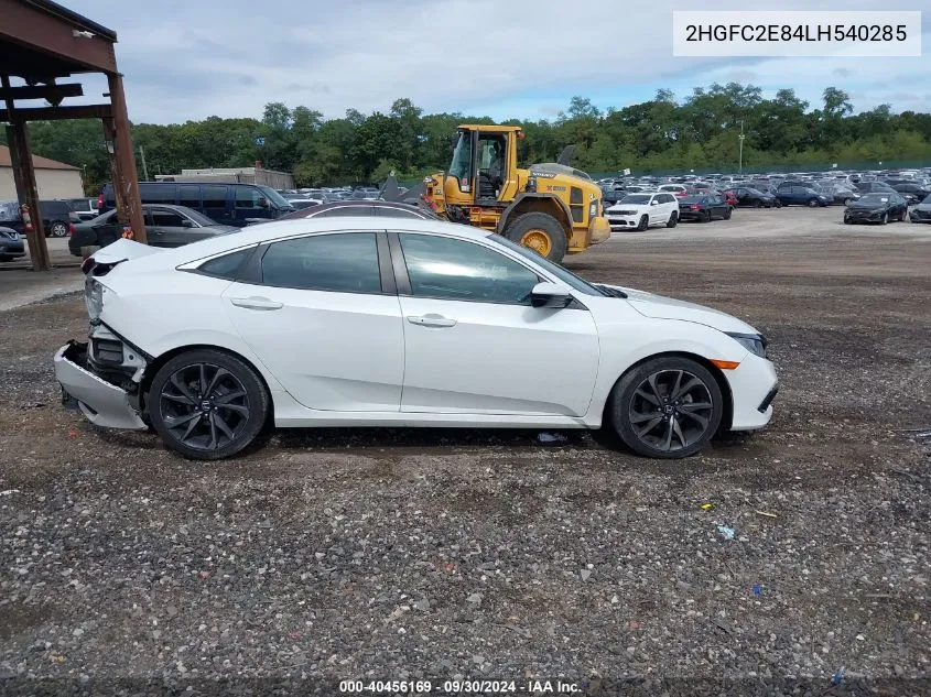 2020 Honda Civic Sport VIN: 2HGFC2E84LH540285 Lot: 40456169