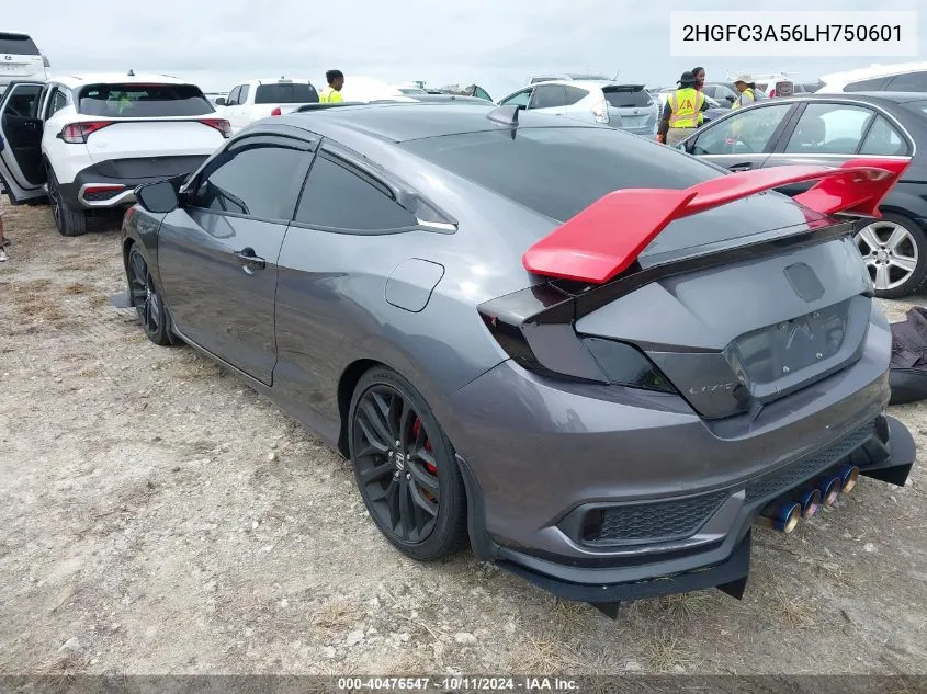 2HGFC3A56LH750601 2020 Honda Civic Si Coupe