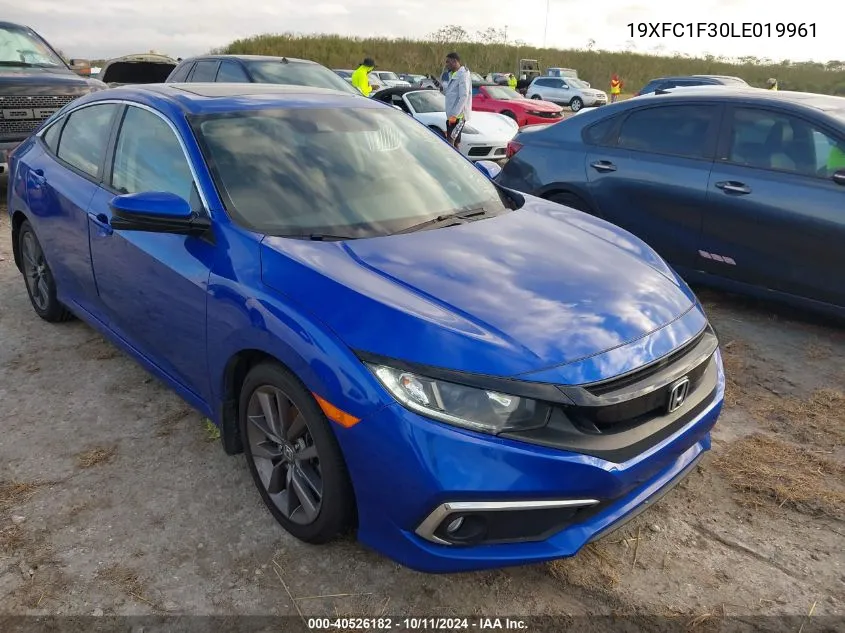 2020 Honda Civic Ex VIN: 19XFC1F30LE019961 Lot: 40526182