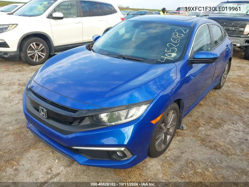 2020 Honda Civic Ex VIN: 19XFC1F30LE019961 Lot: 40526182