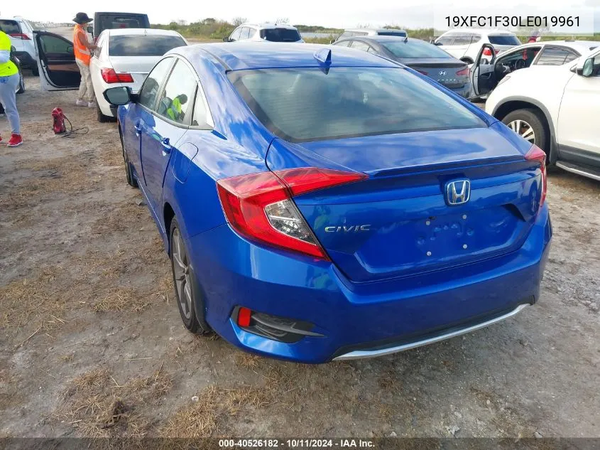 2020 Honda Civic Ex VIN: 19XFC1F30LE019961 Lot: 40526182