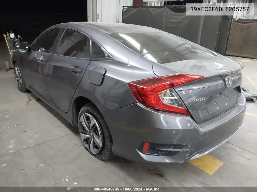 19XFC2F60LE205757 2020 Honda Civic Lx