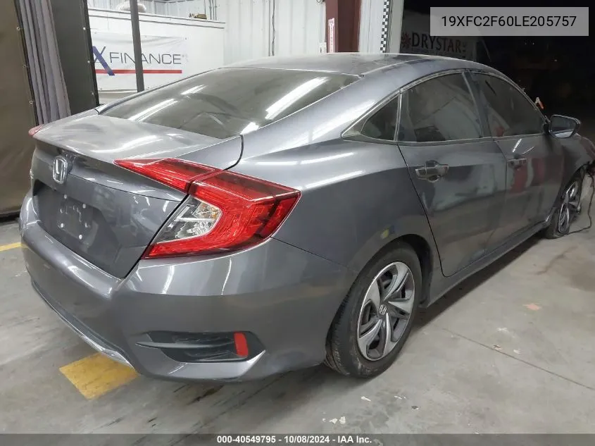 19XFC2F60LE205757 2020 Honda Civic Lx