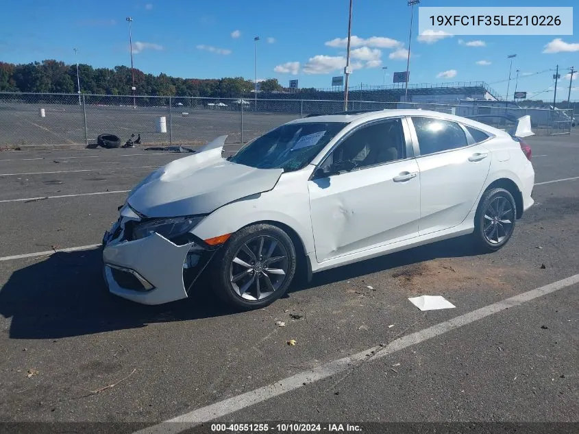 2020 Honda Civic Ex VIN: 19XFC1F35LE210226 Lot: 40551255