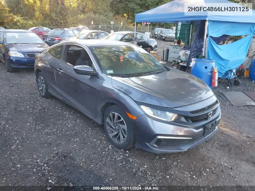 2020 Honda Civic Lx VIN: 2HGFC4B66LH301125 Lot: 40566209