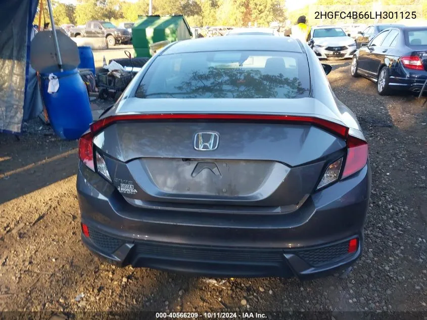 2020 Honda Civic Lx VIN: 2HGFC4B66LH301125 Lot: 40566209