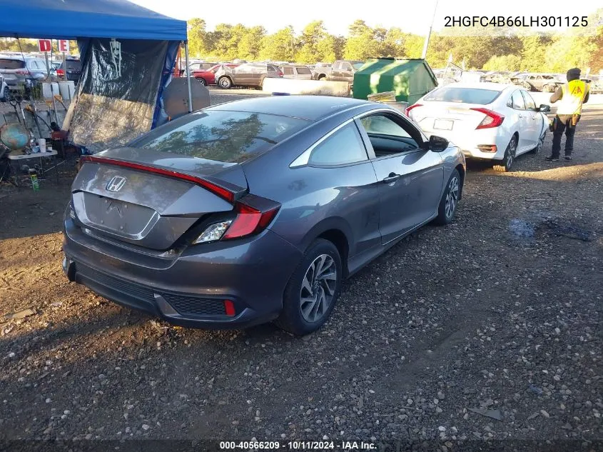 2020 Honda Civic Lx VIN: 2HGFC4B66LH301125 Lot: 40566209