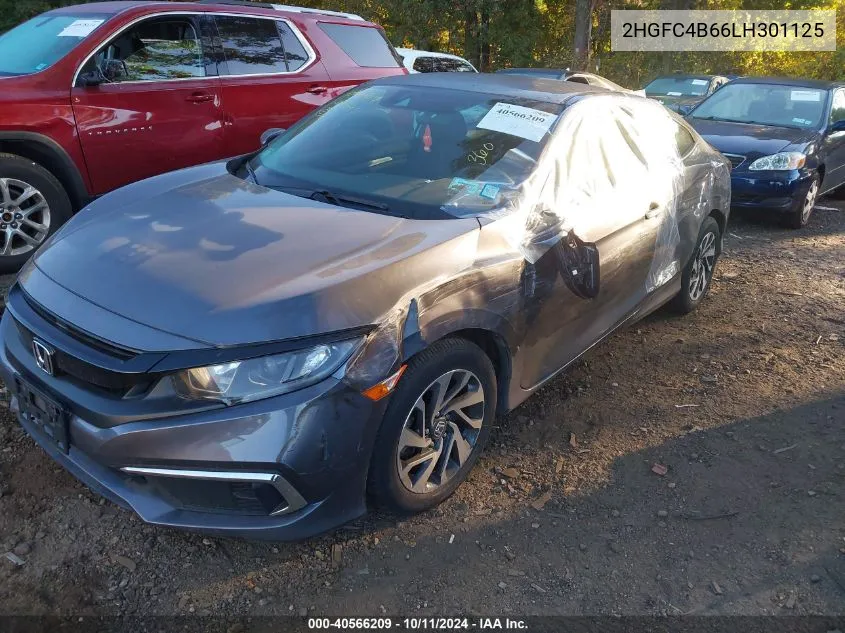 2020 Honda Civic Lx VIN: 2HGFC4B66LH301125 Lot: 40566209